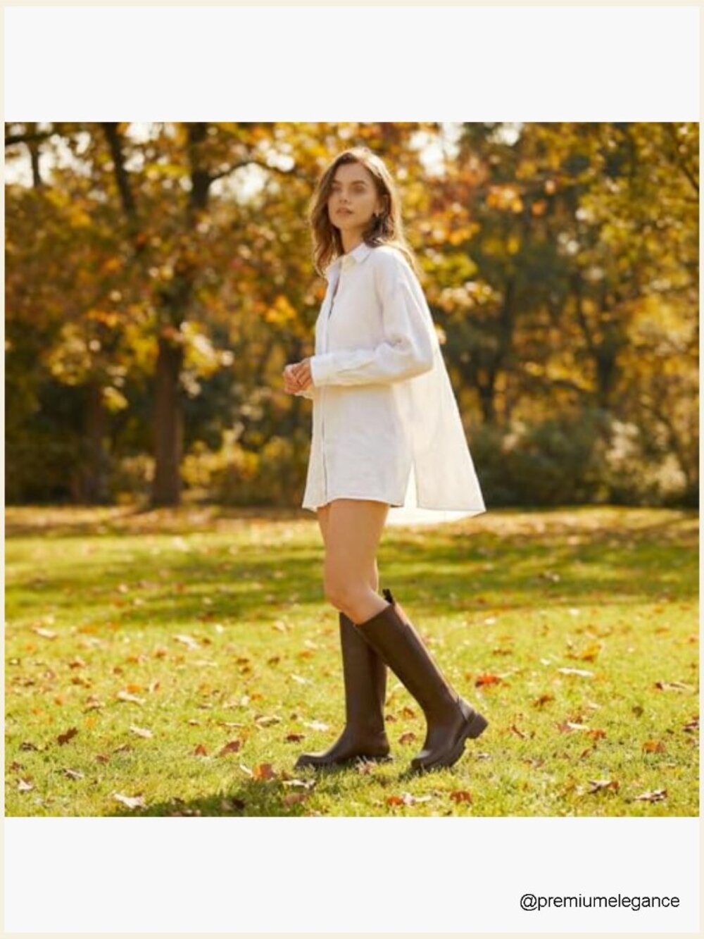 Women's Knee High Boots Platform Lug Sole Stretch Round Toe Riding Boots - Picture 6 of 7